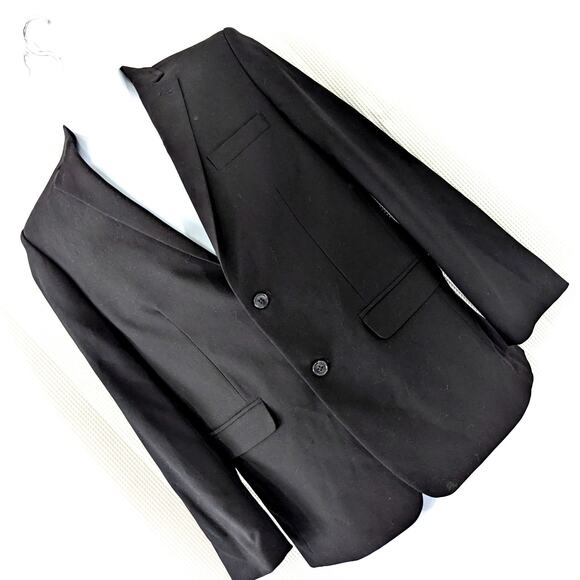 CALVIN KLEIN! GORGEOUS BLACK IMPECCABLY TAILORED DRESS JACKET, BLAZER! SZ 18 - Picture 11 of 11